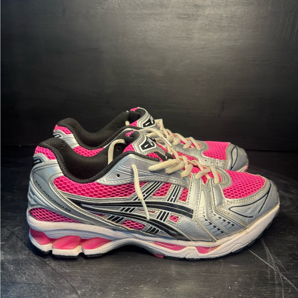 Stylish Pink and Gray ASICS Men's Running Shoes